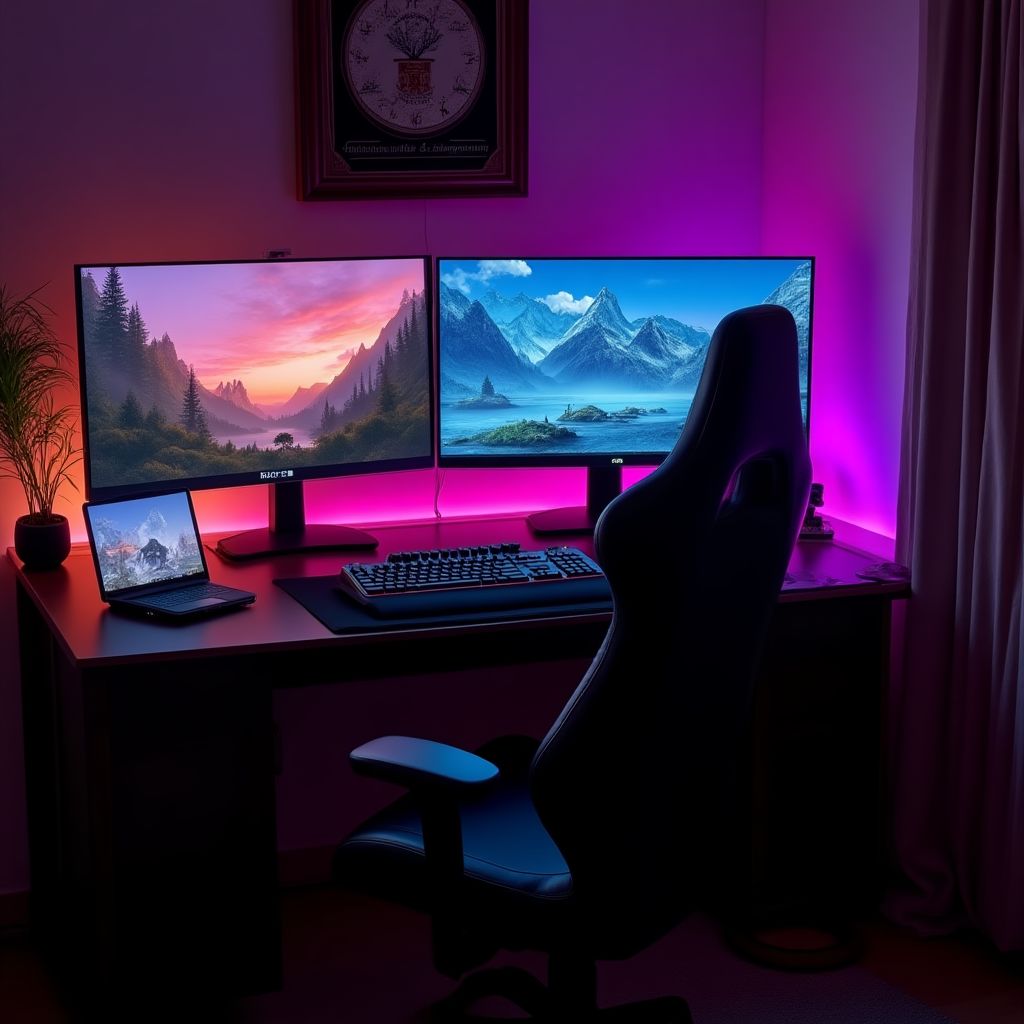 Blog post about gaming setups